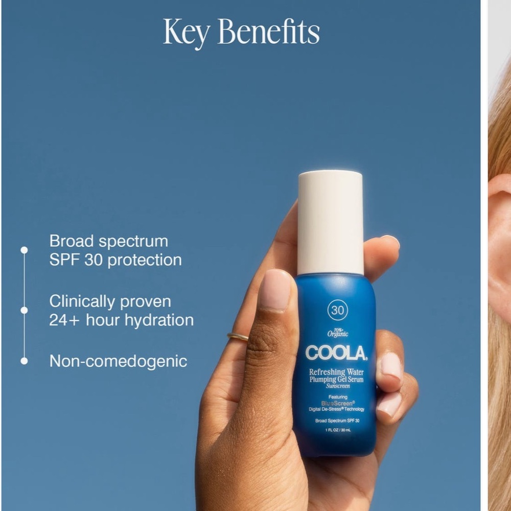 COOLA Refreshing Water Plumping Gel Serum with Sunscreen - Picture 4 of 7